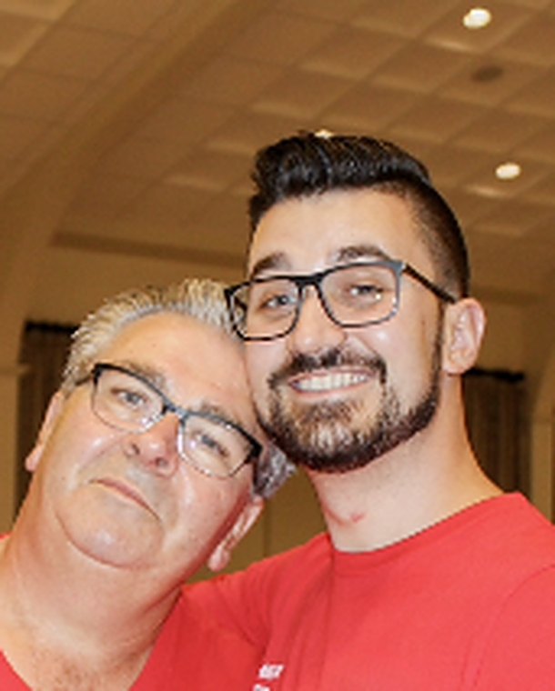 Christopher Papallo at a league community event